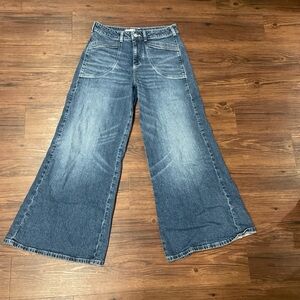 Pilcro Flare Jeans in Classic Denim